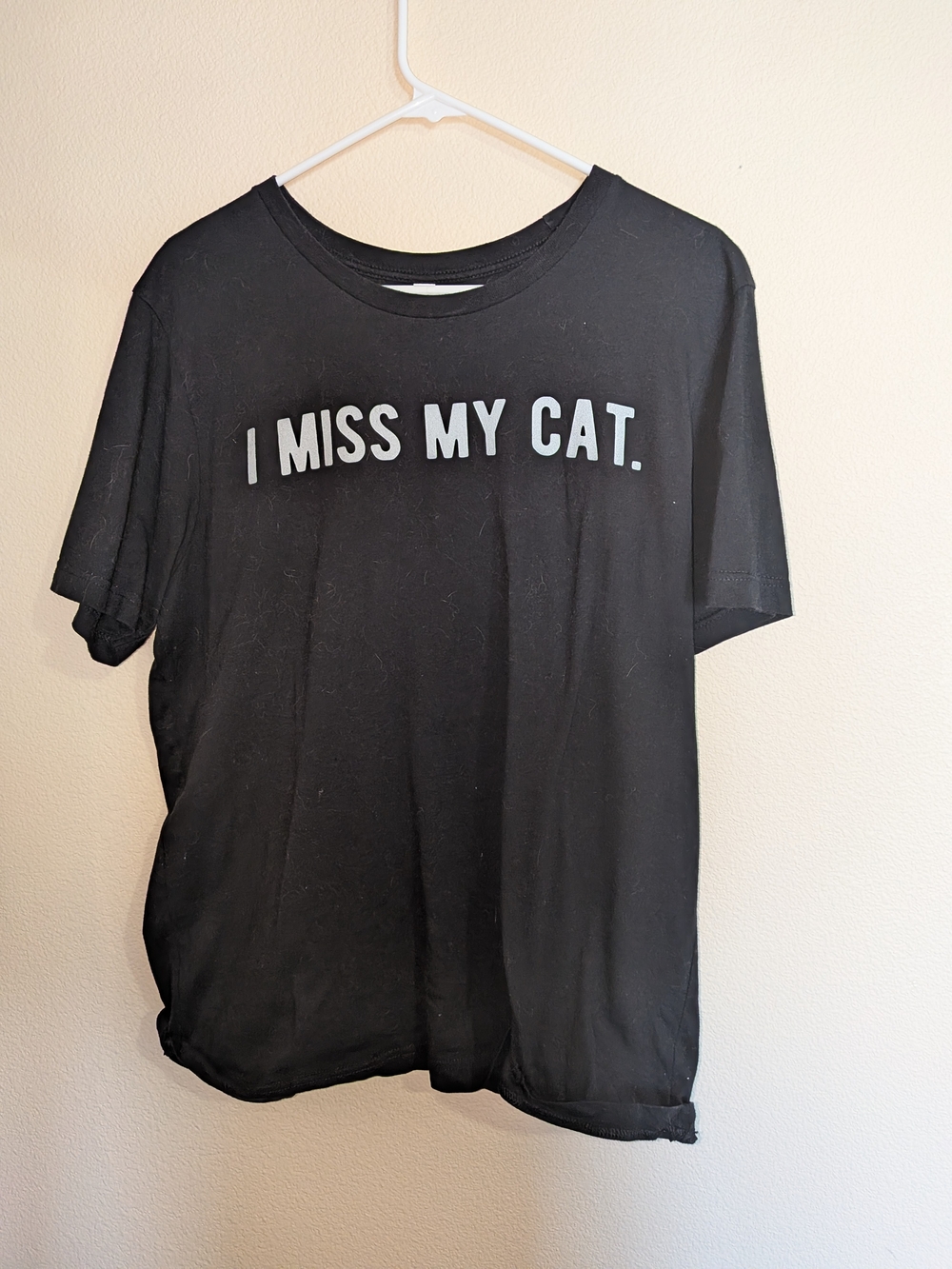 Bella Canvas Black "I MISS MY CAT." Tee